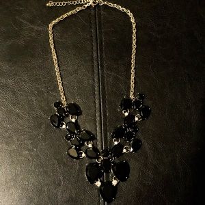 Black and Gold jewel necklace